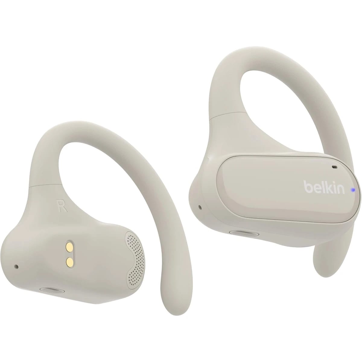 Belkin SoundForm ClearFit Wireless Earbuds, Sport Earphones, Bluetooth Earbuds - Sand