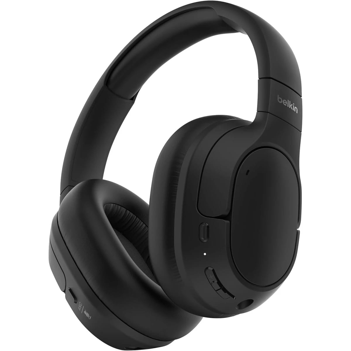 Belkin SoundForm Isolate Wireless Headphones with Noise-Cancelling and Mic - Black