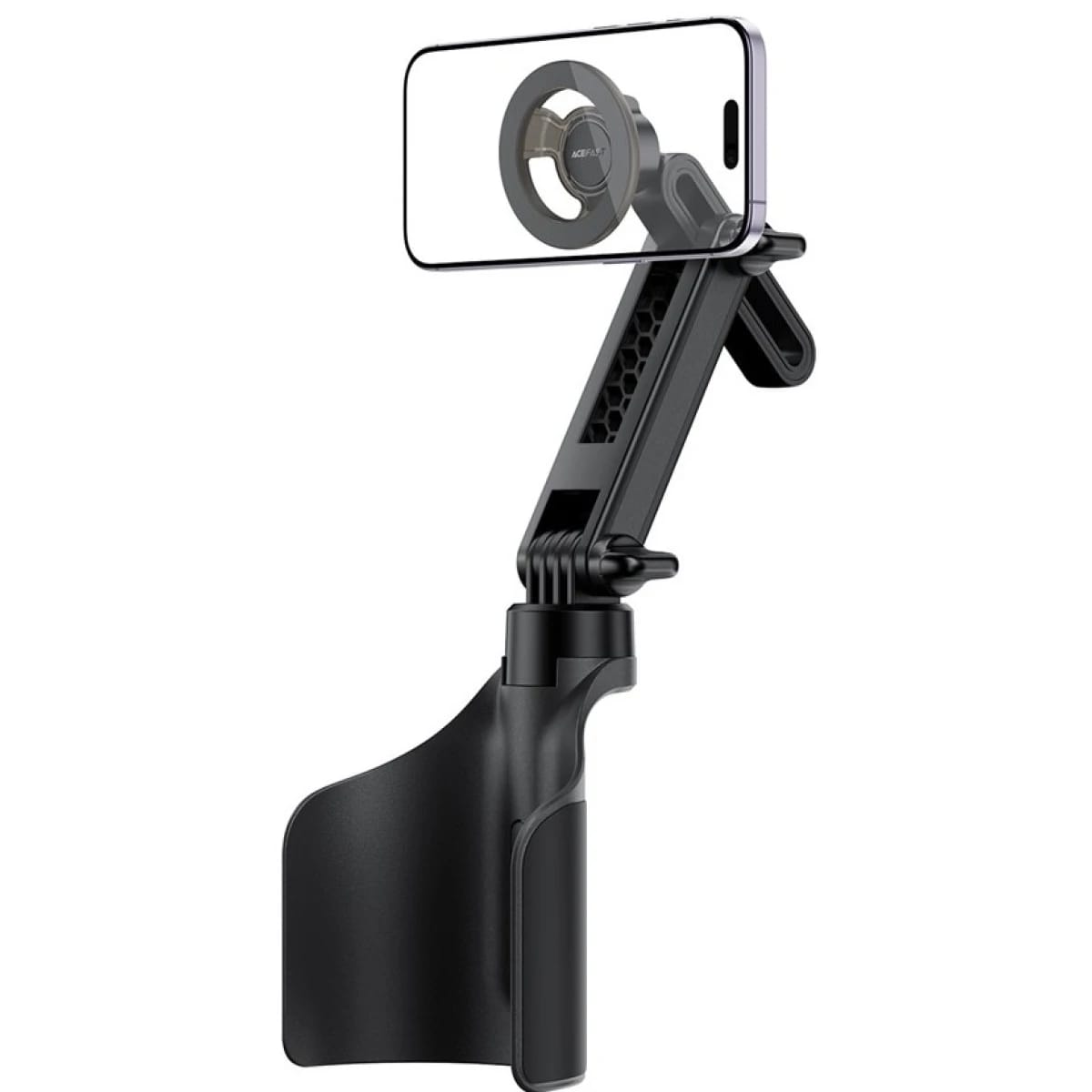 ACEFAST D62 Car Cup Holder Adjustable Angle / Length Magnetic Car Phone Stand for 4.7-6.9 inch Phones - Black