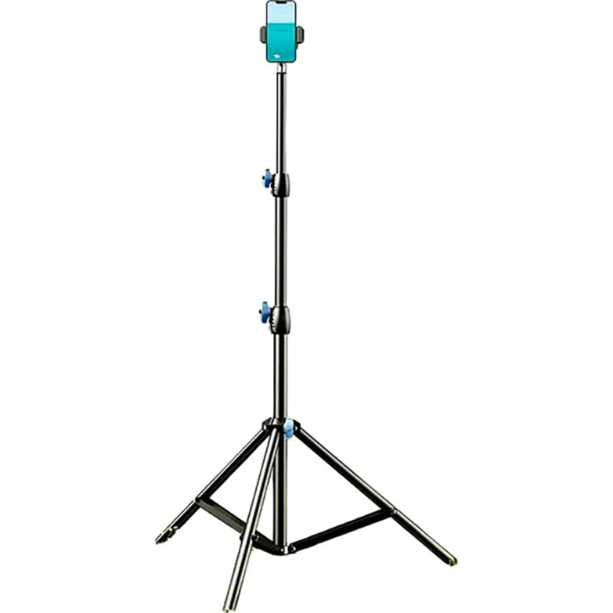 RTAKO ZJ-ZB03 Matte Carbon Steel 2.1 m Adjustable Height Tripod 360° Rotation - Black