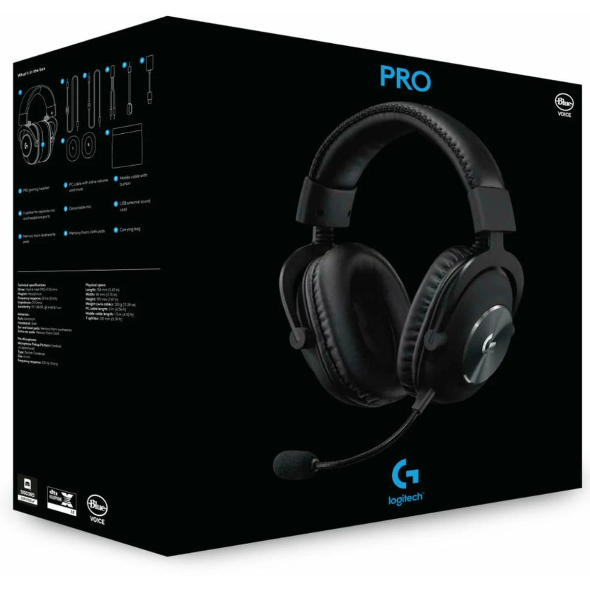 Logitech G PRO X Gaming Headset 2nd Gen with Blue Voice and DTS 7.1 - Black