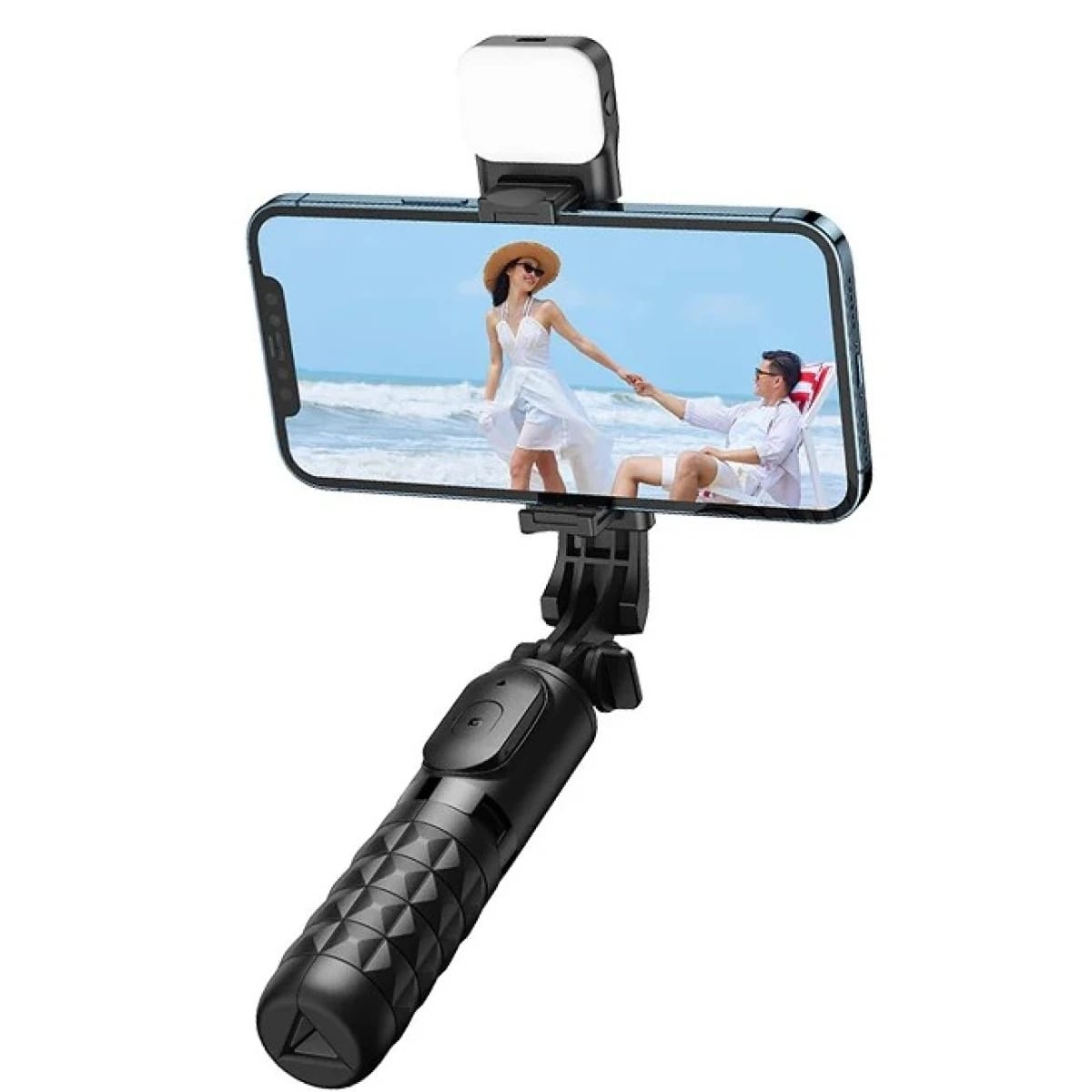 Mcdodo SS-1781 Wireless Selfie Stick with Adjustable Brightness and Lamp - Black