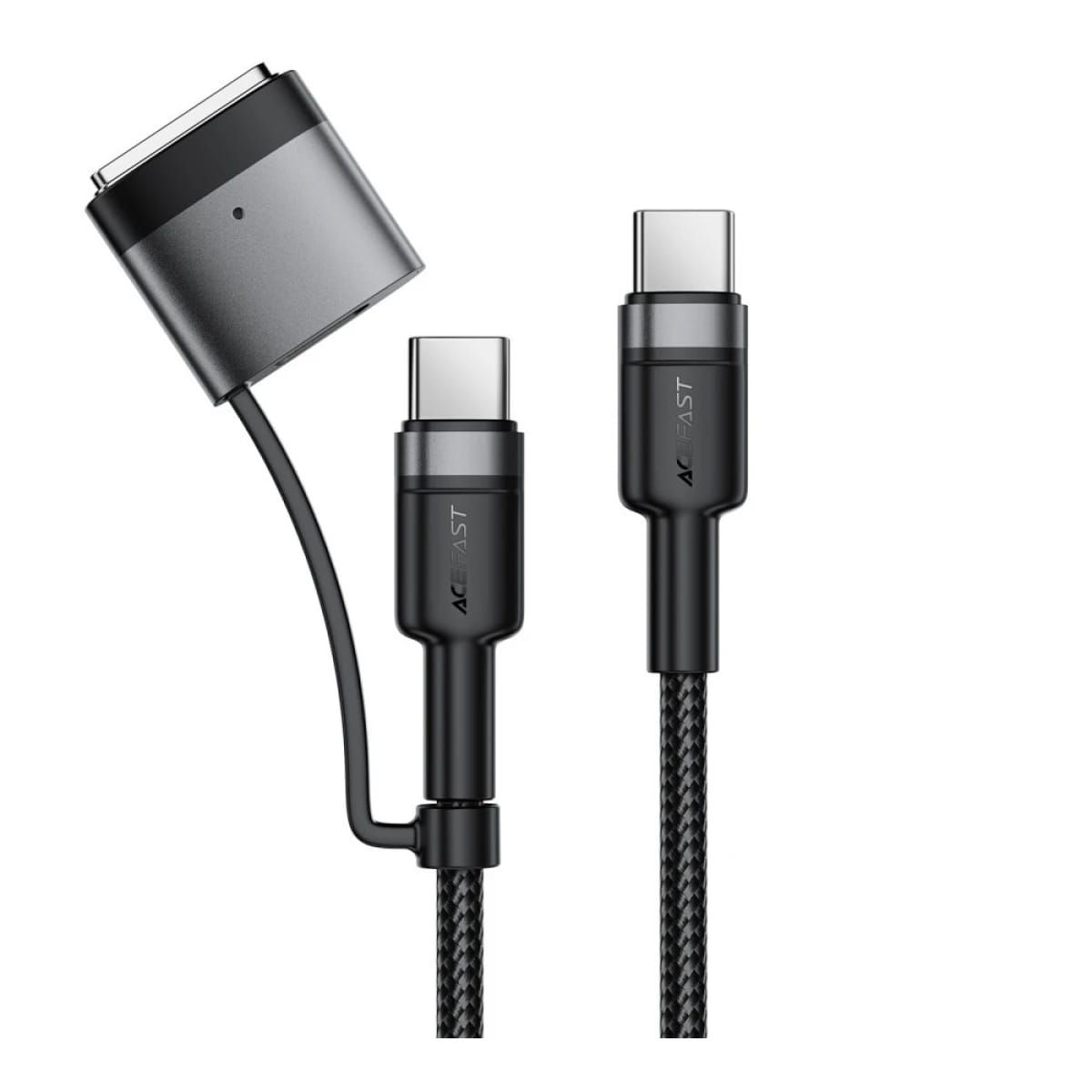 ACEFAST C22-05 USB-C to USB-C Magnetic Aluminum Alloy Charging Data Cable 1.2m Black