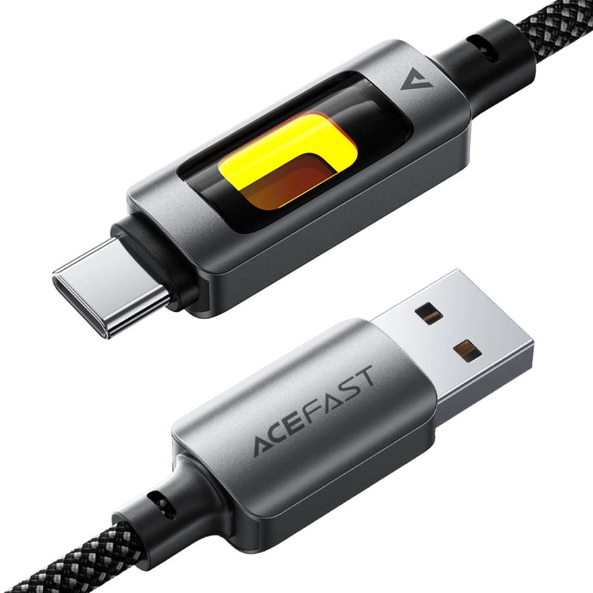 ACEFAST C21-04 Data & Charger Cable LED RGB 7 Gradient Light Indicator USB-A To Type-C Fast Charging Fantasy Color Series