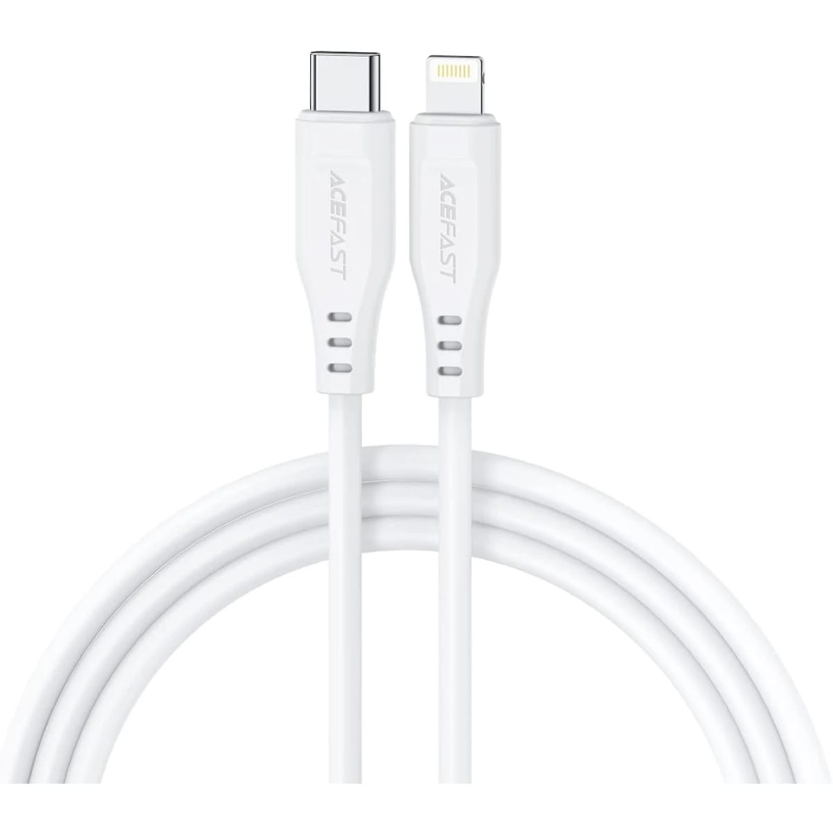 ACEFAST C3-01 USB-C To Lightning TPE Charging Data Cable 1.2M - White