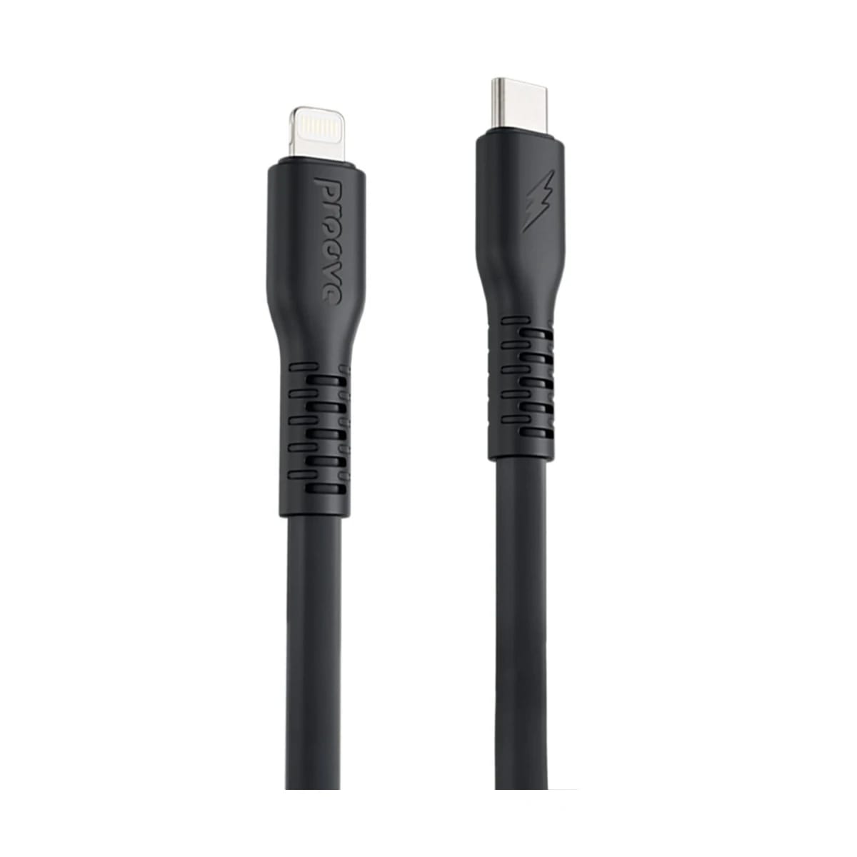 Proove Eternal 60W Type-C to Type-C, Durable Silicone, Fast Charging, Compatible with Apple Devices 2M - Black