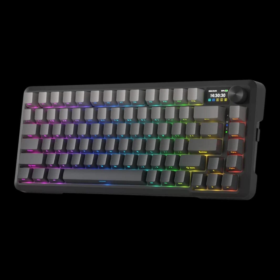 لوحة مفاتيح Redragon K724 PRO اللاسلكية للألعاب بشاشة ومقبض
