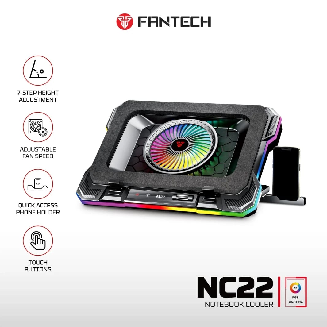 Fantech Nc22 مبرد نوتبوك ومبرد لابتوب