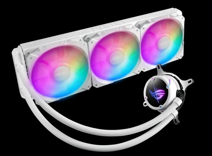 مبرد وحدة المعالجة المركزية السائل ASUS ROG STRIX LC II 360 ARGB White Edition