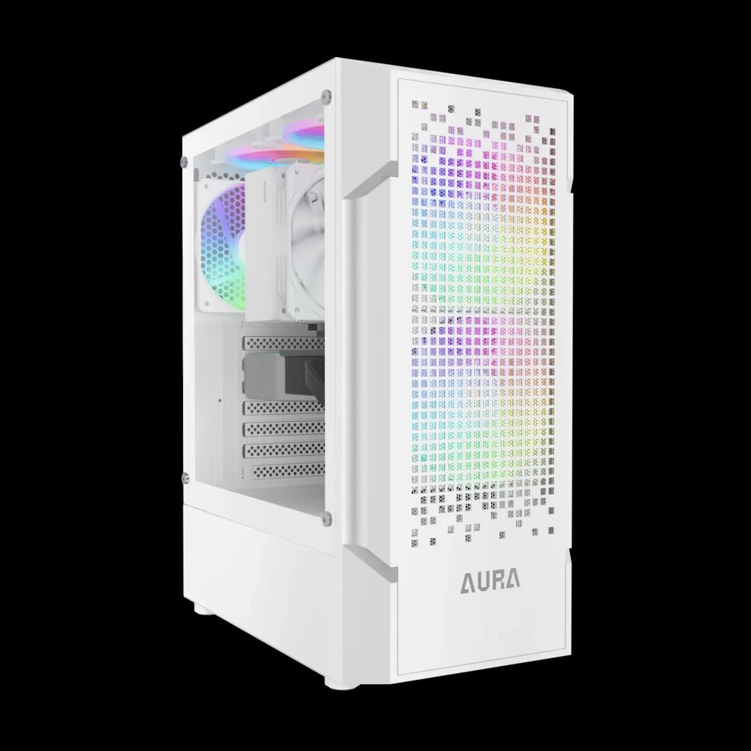 GAMDIAS AURA GC7 ARGB Mid Tower Gaming Case - White