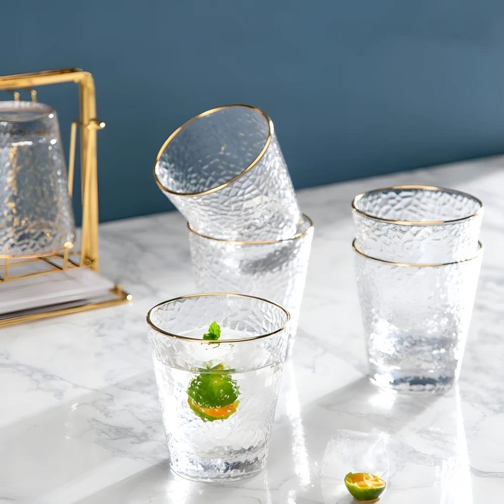 Glass Cup 335 ml Set 6 Pcs