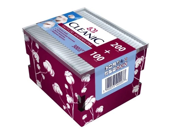 Cotton buds Cleanic 200+100 free pcs