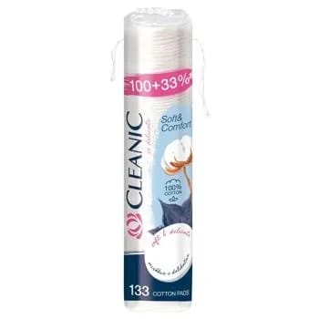 Cleanic Soft & Comfort Cotton Pads 100+33%