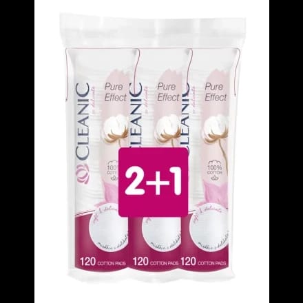 Set of Cleanic Pure Effect pads 3 x 120 pcs