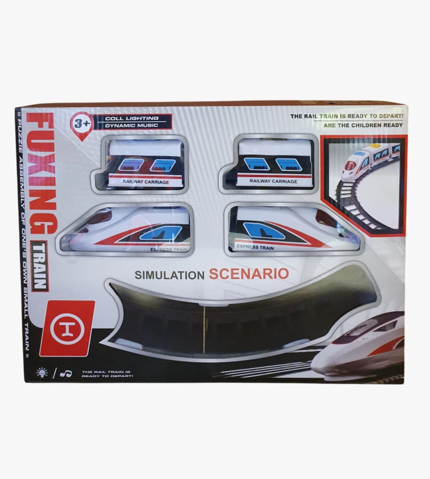 Fuxing Train Toy Set with Modern Design for Ages 3 and Up Including Tracks and Easy Assembly