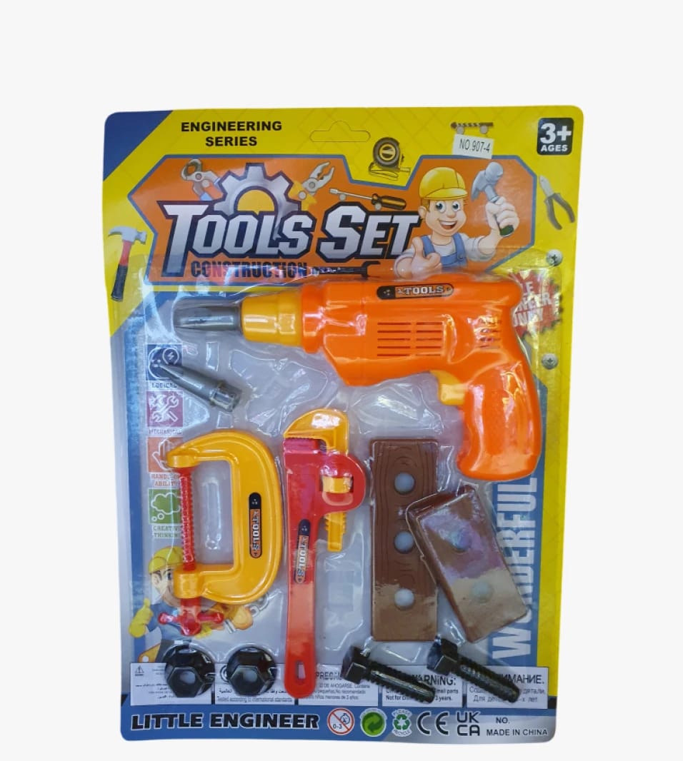 Engineering Series Construction Tools Set for Kids With Little Engineer Toy Tool Set for an Educational Building Experience