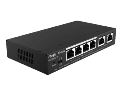 مفتاح Reyee ES206GC-P بــ 6 منافذ جيجابت PoE+ مع ارتباط للأجهزة