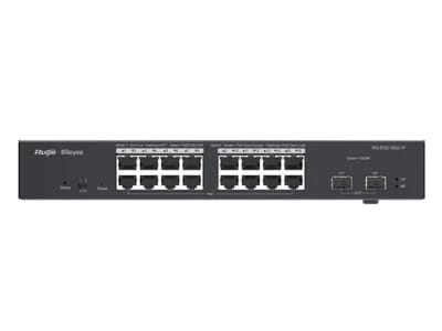 مفتاح شبكات ريي 18 منفذ جيجابت PoE+ مع منافذ رفع ES218GC-P