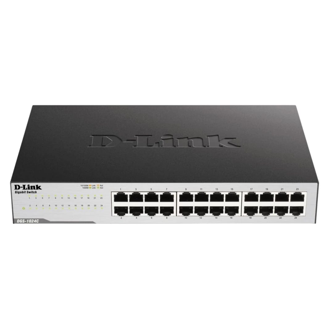 D-Link DGS-1024C 24-Port Gigabit Unmanaged Switch - High-Speed Networking