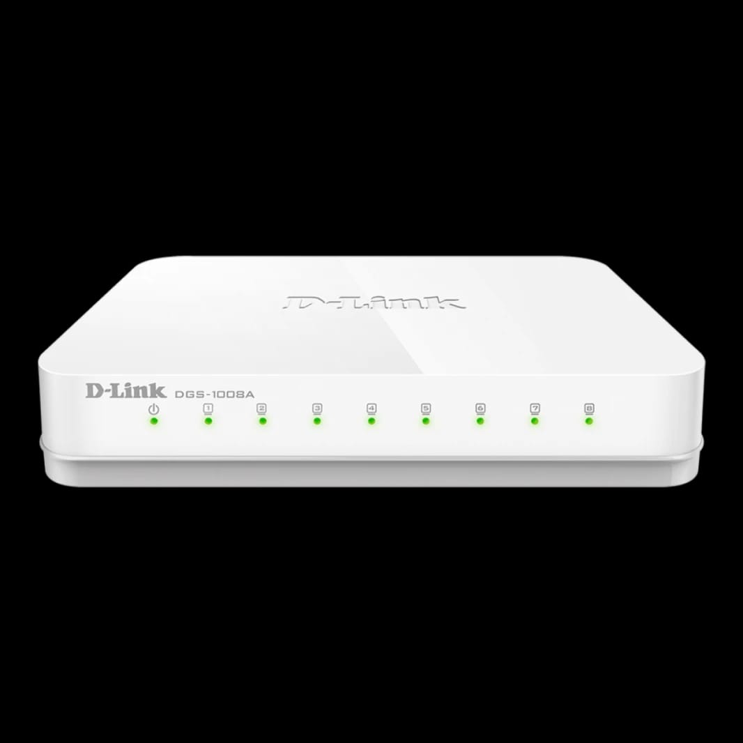 D-Link DGS-1008A 8-Port Gigabit Desktop Switch - Easy Plug-and-Play
