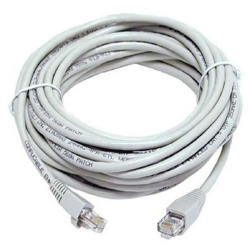 كابل D-Link Cat6 UTP 15m باتش، 24AWG، رمادي - كابل إيثرنت متين