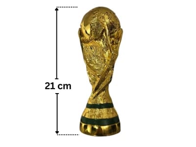 World Cup Sports Football Trophy Resin 21cm
