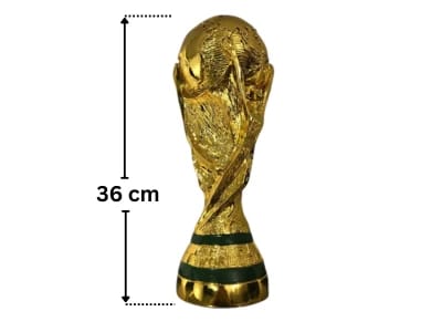 World Cup Sports Football Trophy Resin 36cm