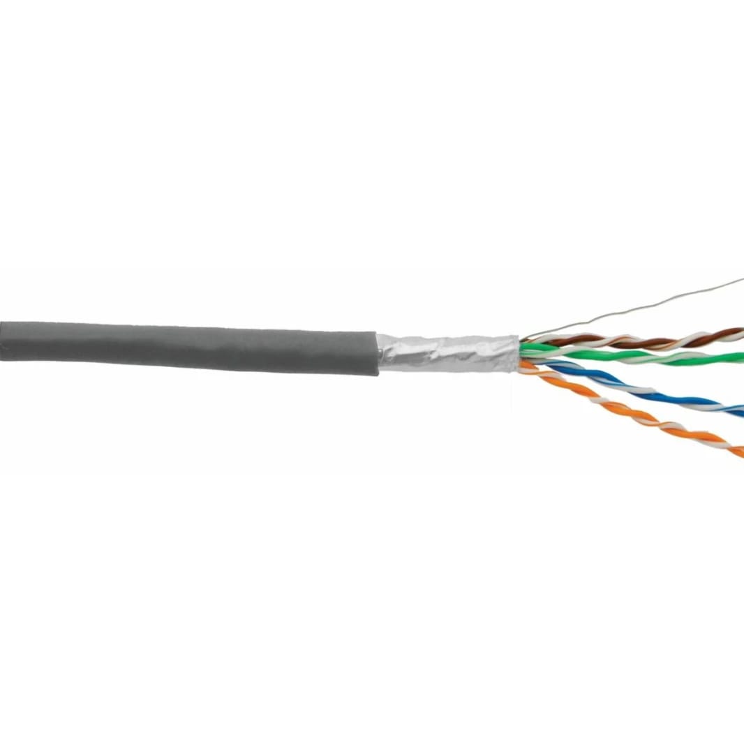 لفة كابل دي-لينك Cat6 FTP، 305م، 23AWG، رمادي - كابل إيثرنت محمي