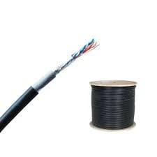 كابل D-Link Cat6 FTP خارجي، 305 متر، 23AWG، أسود - مقاوم للأشعة فوق البنفسجية