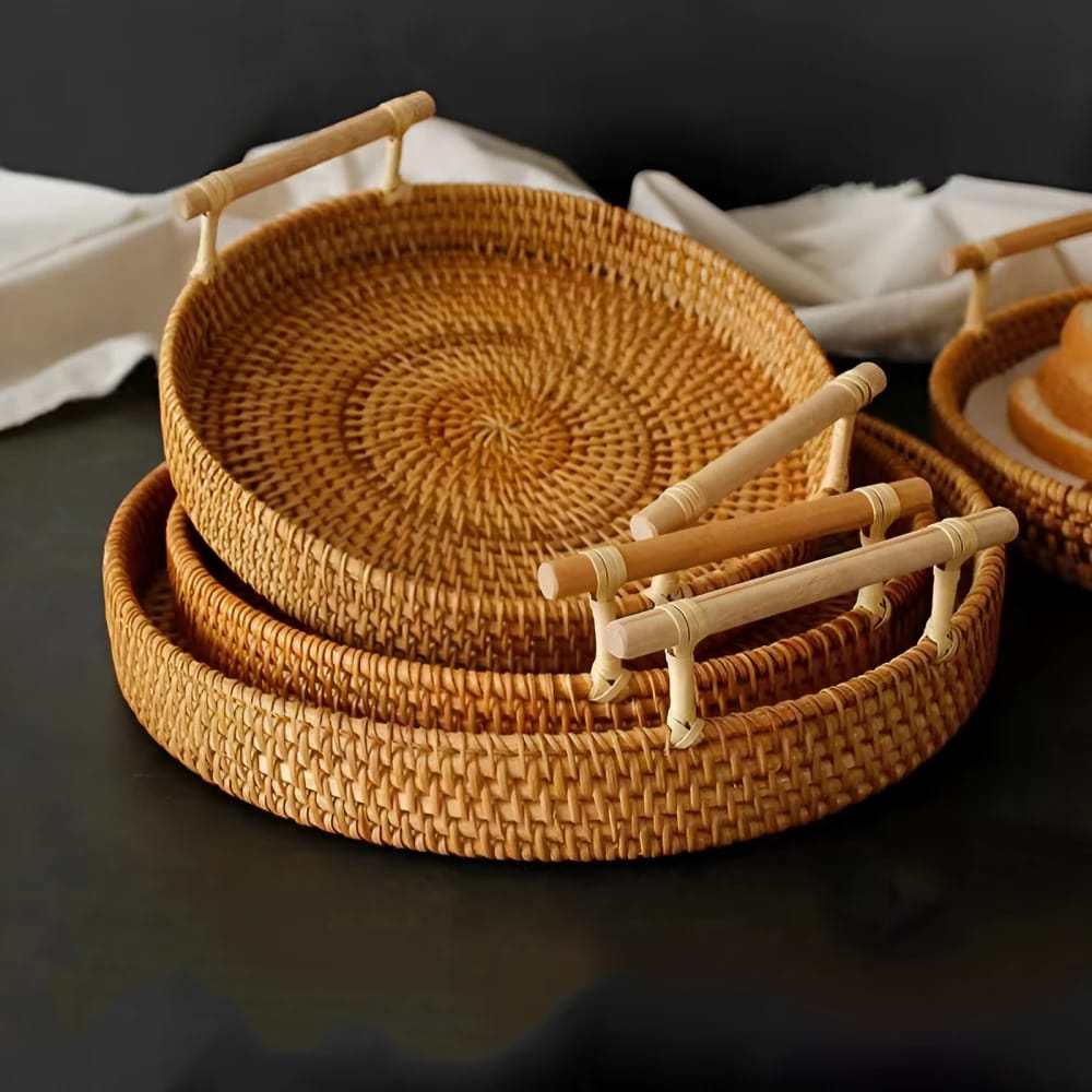 Straw Tray Set 3 Pcs