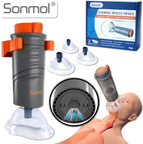 جهاز تلقائي لمكافحة الاختناق | مع 3 أقنعة | Sonmol MFAC-08VC