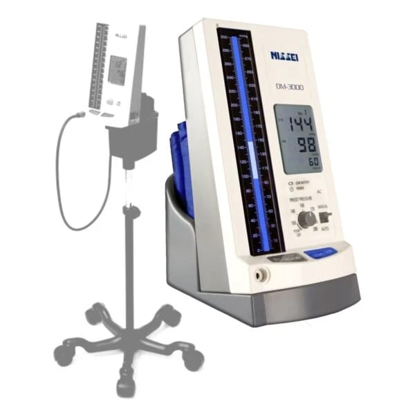 جهاز قياس ضغط الدم بدون زئبق | شاشة LCD | نوع متحرك | للاستخدام في العيادة | DM-3000