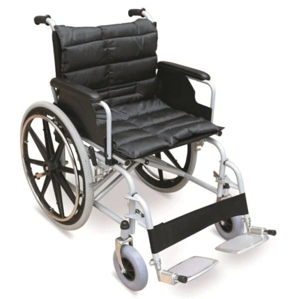 Standard Steel Wheelchair | Heavy Duty | Wheelchair with Dual Cross Brace | 56 cm | JIANLIAN JL951B-56