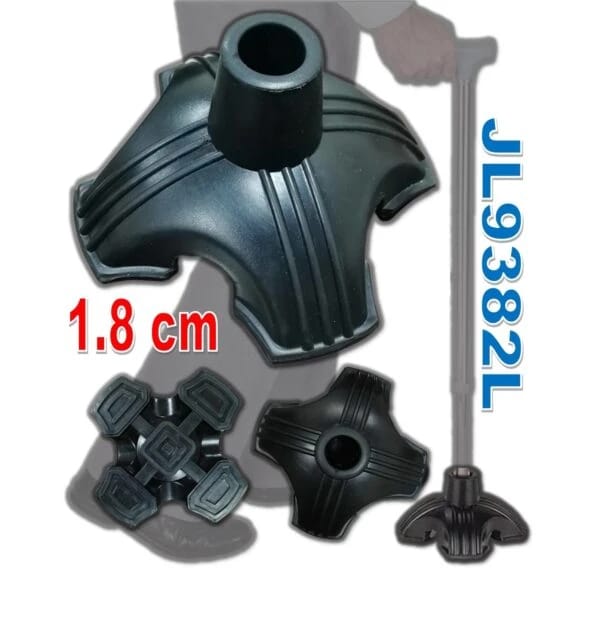 Rubber Tip | Self Standing Quad Base | Magic Cane Rubber Tip | High Quality | 1.8 cm | JIANLIAN P-JL9382L