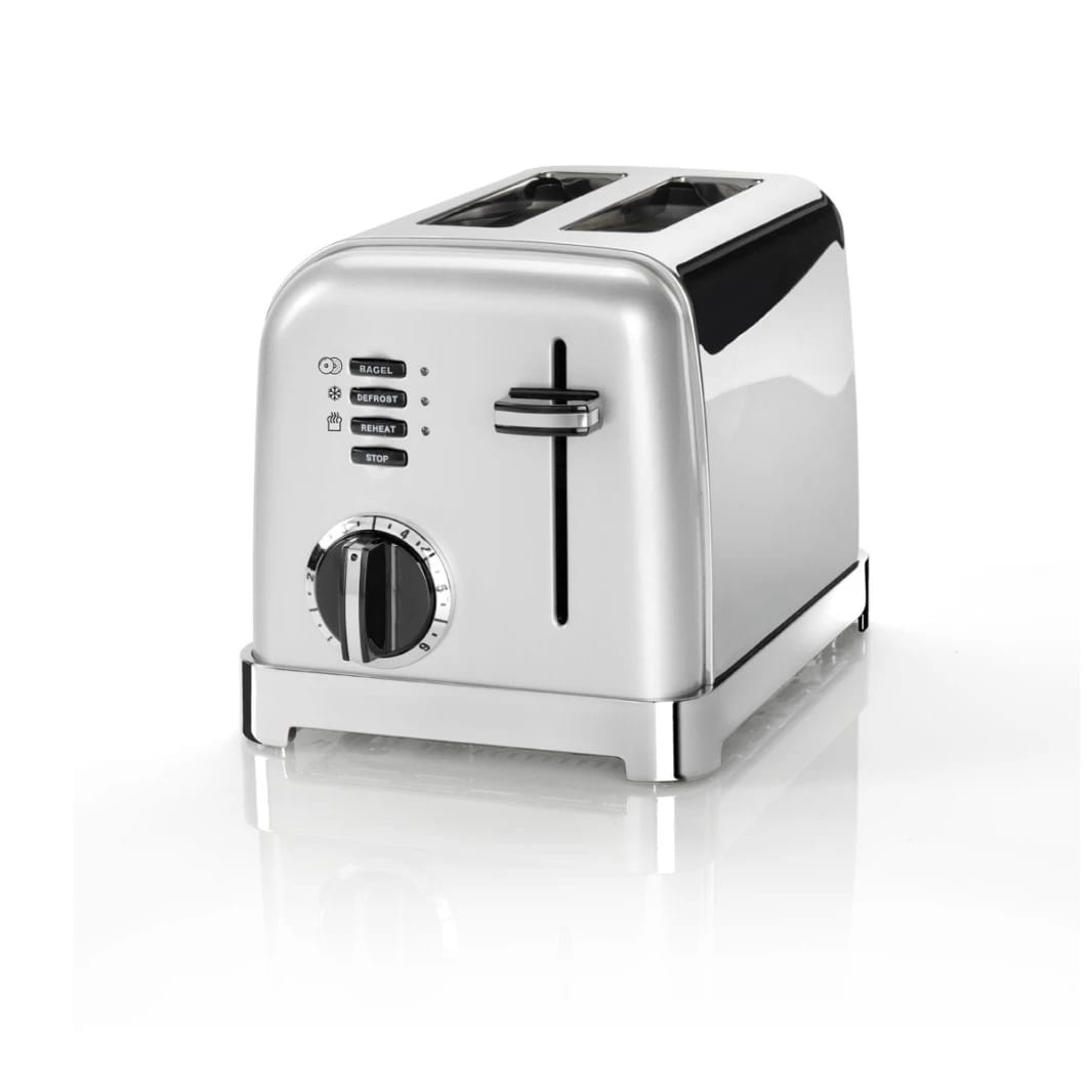 محمصة خبز كلاسيكية من Cuisinart CPT-160، بشريحتين ومعدنية بلمعان الفولاذ المصقول