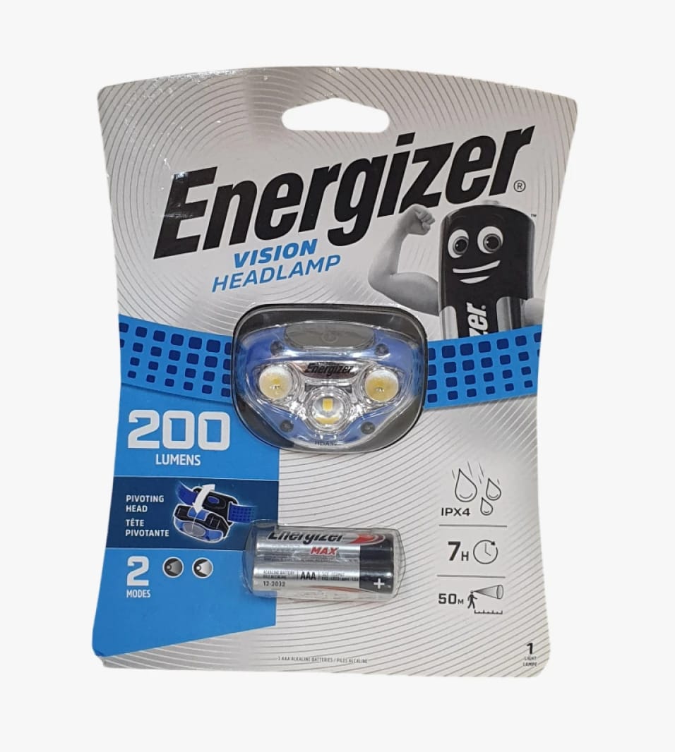 Energizer Vision Headlamp with Innovative Design for Outdoor Adventures and Versatile Use