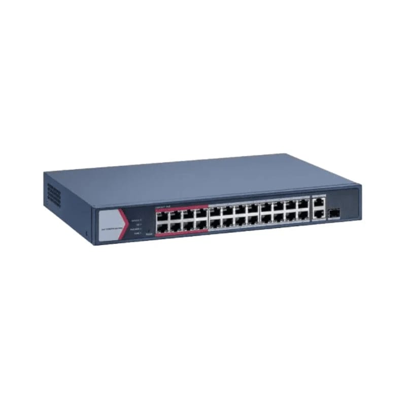 سويتش POE إيثرنت سريع من HIKVISION بـ24 منفذًا 10/100 DS-3E1326P-EI/M