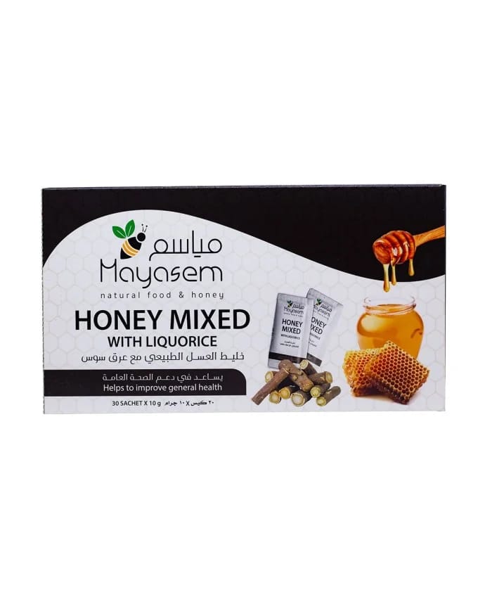Honey mixed with Liquorice 30 Sachet Mayasem