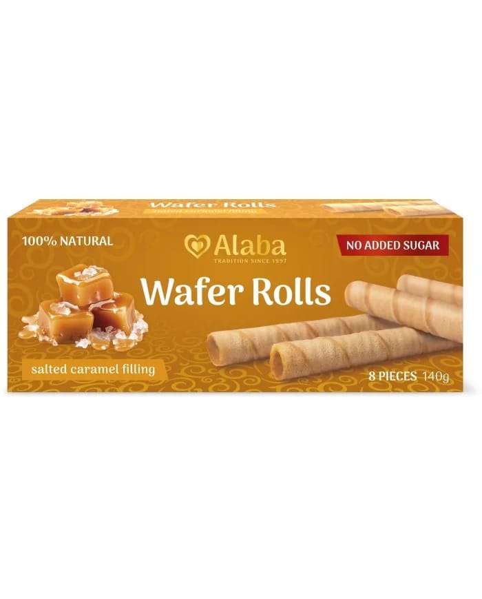 Waver Rolls With Salted Caramel 8pcs Alaba