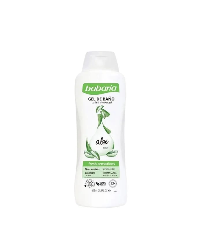 Aloe Vera Bath And Shower Gel 600ml Babaria