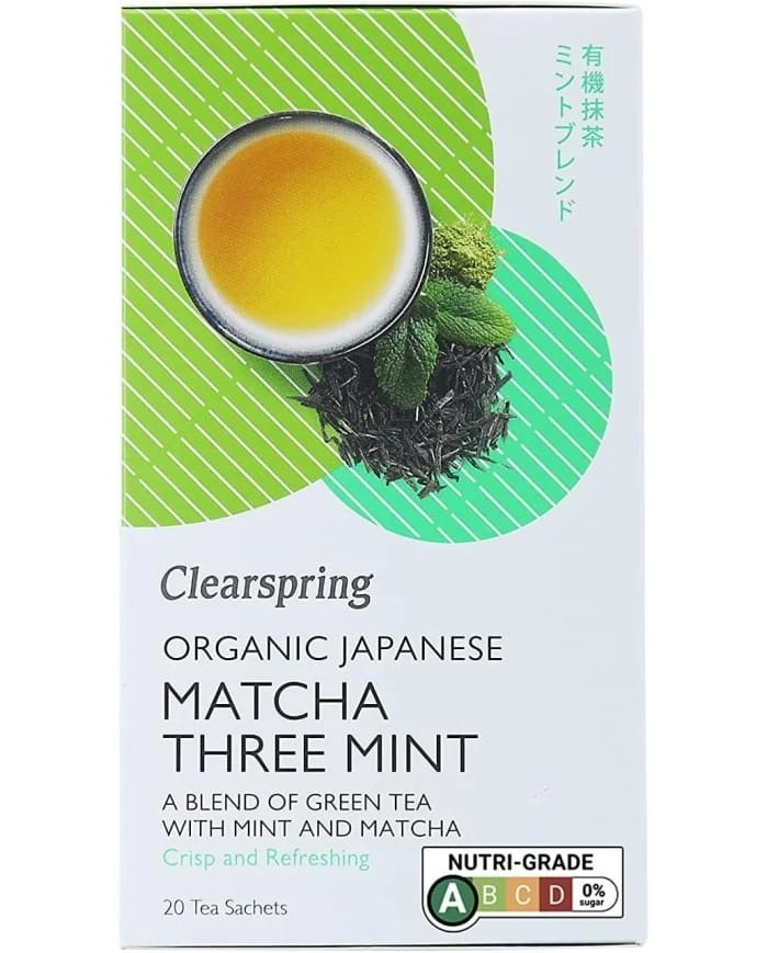 Organic Japanese Matcha Three Mint 20sachet Clearspring