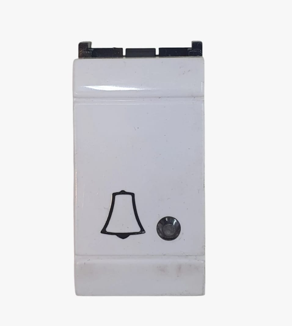 UNIVEL Electric Bell Switch for Walls with Modern Design and High Water Resistance, Ideal for Homes, Offices, Public Spaces