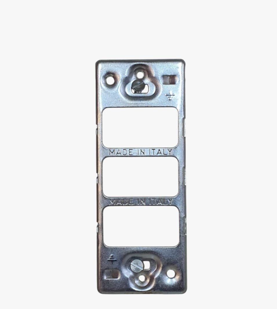 Durable Three-Module Metallic Frame Ideal for Daily Use by Electricians and Home Improvement Enthusiasts with Refined Taste