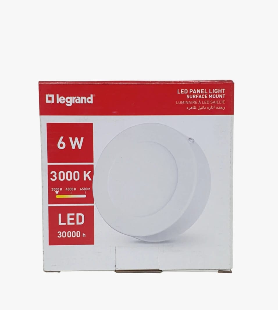 Legrand Surface Mount LED Panel Light, Round Design for Home and Office, Perfect Illumination Solution