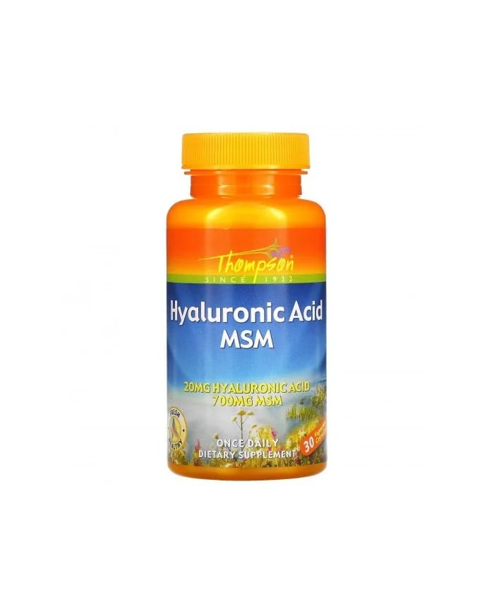 حمض الهيالورونيك MSM 20mg/700mg 30 كبسولة طومسون