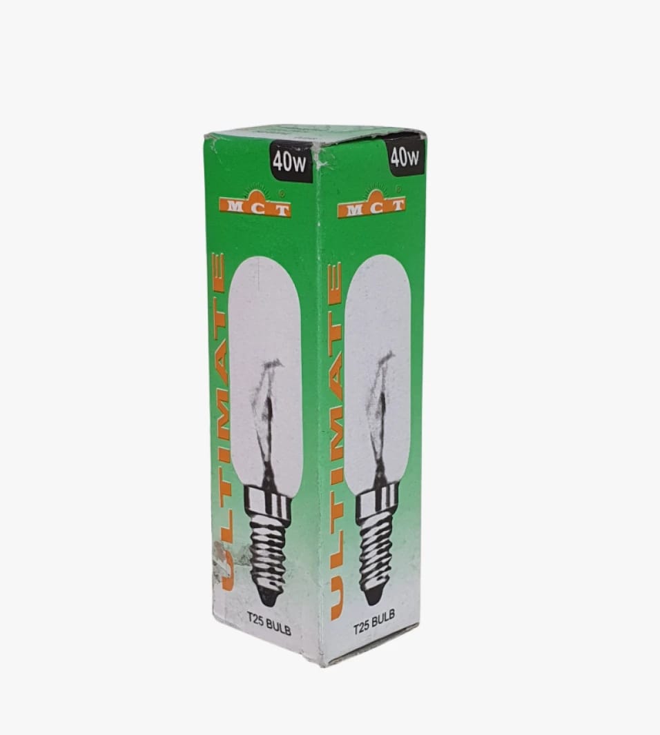 ULTIMATE MCT 40W T25 Light Bulb for Home and Office with E14 Socket