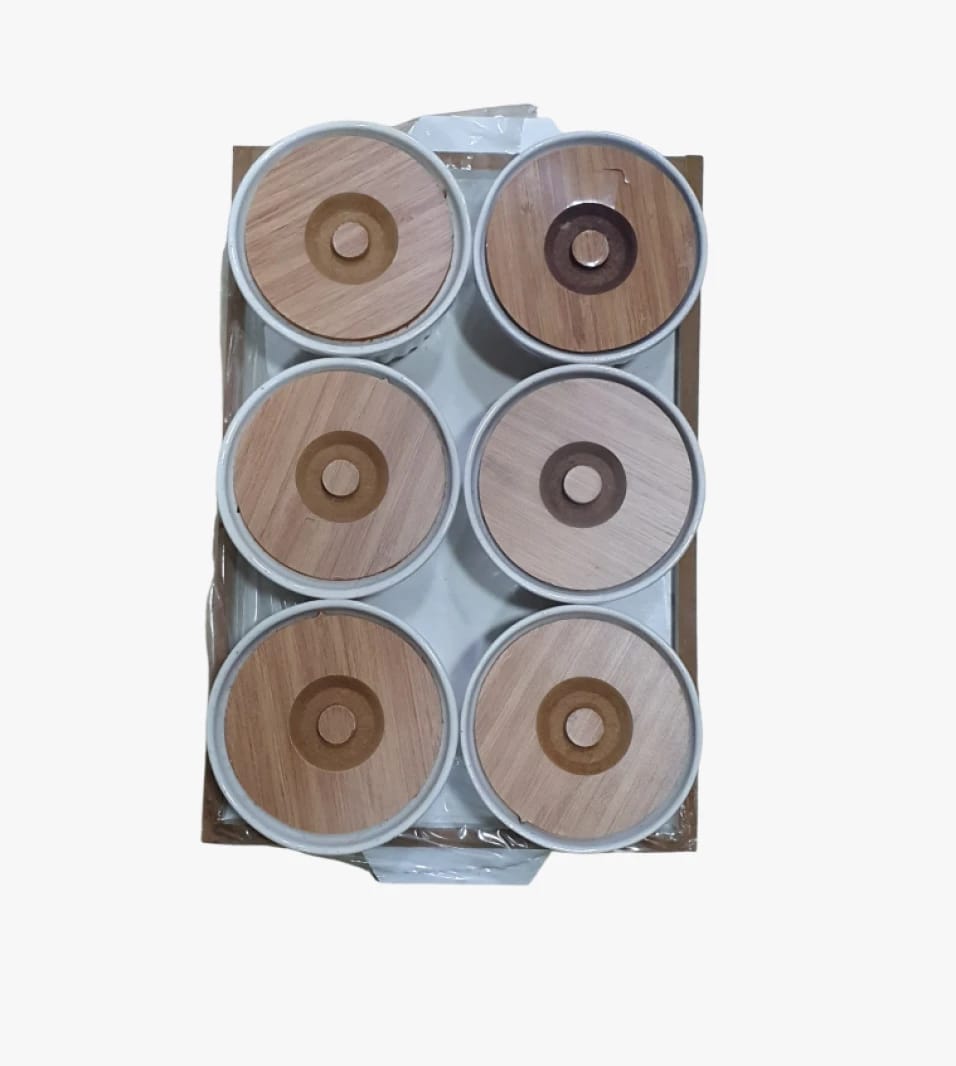 Premium Set of Storage Jars with Stylish Wooden Lids for Home and Kitchen for Organization Enthusiasts