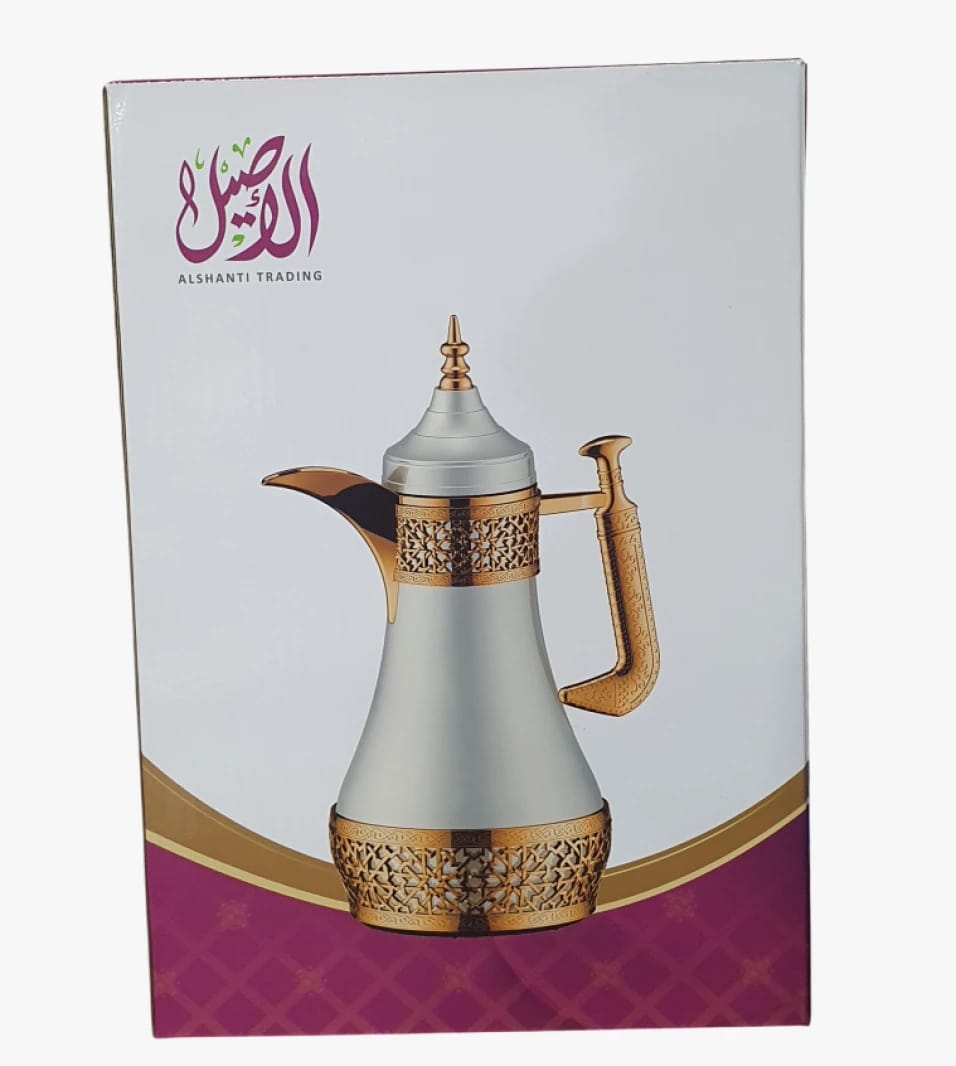 Luxurious Coffee Vacuum Flask in Golden Design by Alshanti Trading, for User Comfort