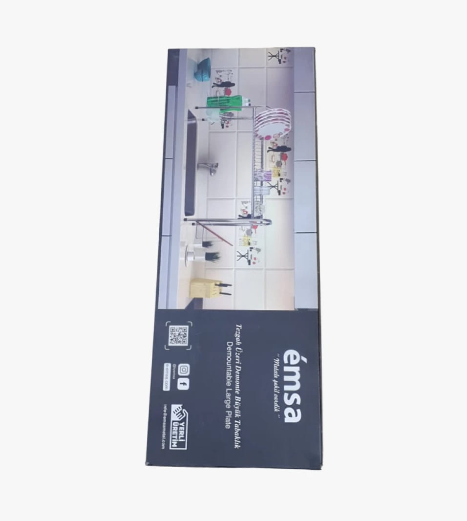 Emsa Metal Multi-Purpose Rack for Stunning Kitchen Design with Large Storage Capacity Over the Sink