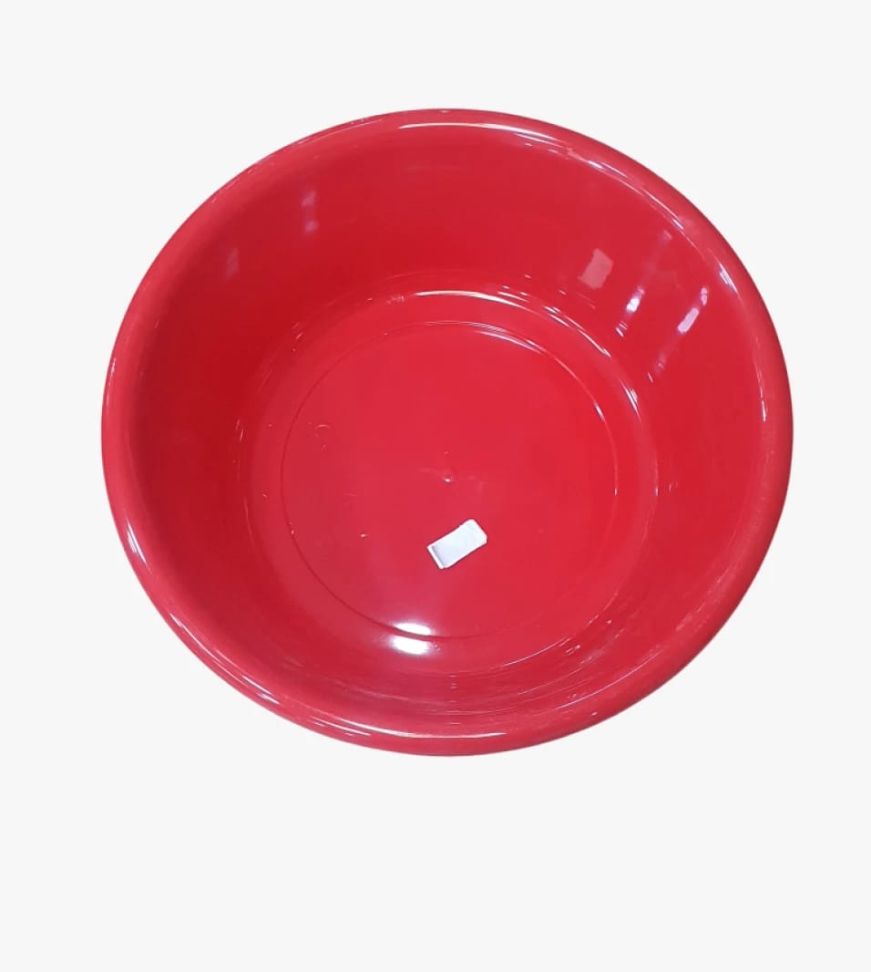 Large Circular Plastic Bowl, Sturdy and Vibrant Design, Perfect for Home or Commercial Use, from a Renowned Global Brand, Easy to Clean.